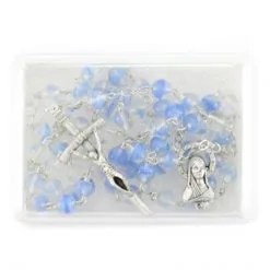 Rosario Grani Tondi Vetro Celeste Grano 7 Mm -Sconto Rosari Fai da Te in Italia 2700024 rosario grani tondi vetro celeste grano 7 mmd 550x550 1