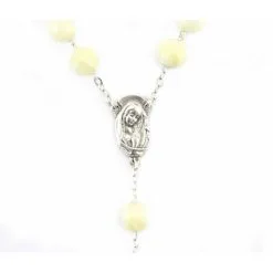 Rosario In Vera Madreperla Grano 10 Mm -Sconto Rosari Fai da Te in Italia 27000245 rosario in vera madreperla grano 10 mma 550x550w