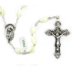 Rosario Vera Madreperla Grano 7x11 Mm