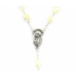 Rosario Vera Madreperla Grano 7x11 Mm -Sconto Rosari Fai da Te in Italia 27000246 rosario vera madreperla grano 7x11 mma 550x550w