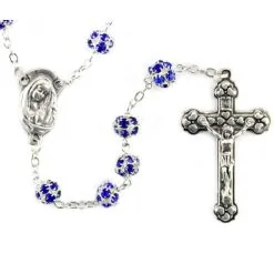 Rosario Strass Ricoperto Grano 8 Mm