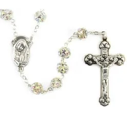 Rosario Grani Con Strass Grano 8 Mm