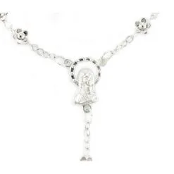 Rosario Margherita Metallo Argentato Grano 6 Mm -Sconto Rosari Fai da Te in Italia 27000251 rosario margherita metallo argentato grano 6 mma 550x550w