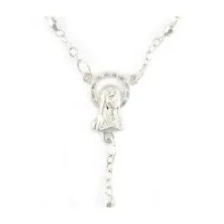 Rosario Rondelle Metallo Argentato Grano 4x3 Mm -Sconto Rosari Fai da Te in Italia 27000252 rosario rondelle metallo argentato grano 4x3 mma 550x550w