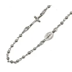 Rosario Girocollo In Metallo Fumè Grano 3 Mm -Sconto Rosari Fai da Te in Italia 27000254 rosario girocollo in metallo fume grano 3 mmb 550x550w