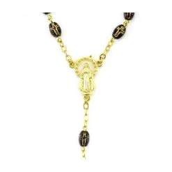 Rosario Grani Ovali In Vetro Con Croci Grano 5x9 Mm -Sconto Rosari Fai da Te in Italia 27000257 rosario grani ovali in vetro con croci grano 5x9 mmc 550x550w