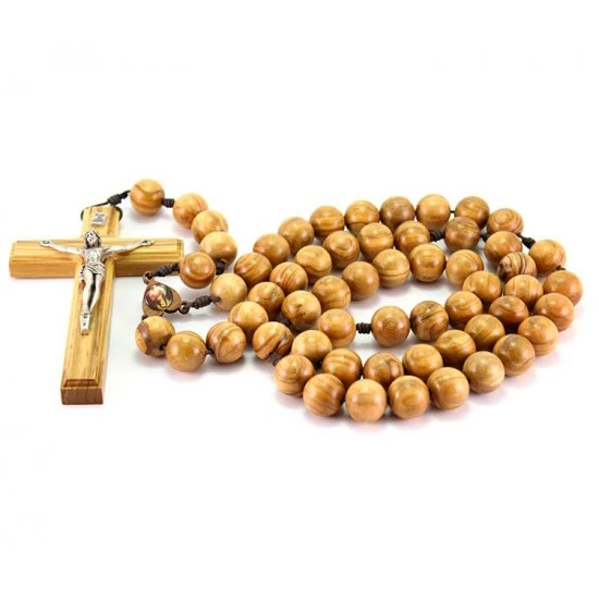 Rosario Capoletto In Legno Ulivo Grano 2 Cm 2 Rosario Capoletto In Legno Ulivo Grano 2 Cm - immagine 2