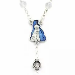 Rosario Madonna Di Fatima Cristallo Con Astuccio Grano 6 Mm -Sconto Rosari Fai da Te in Italia 27000278 rosario madonna di fatima cristallo con astuccio grano 6 mm c 550x550 1