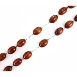 Rosario Capoletto Legno Rigato Grano 3x2 Cm -Sconto Rosari Fai da Te in Italia 27000280 rosario capoletto legno chiaro grano 3x2 cmc 550x550w