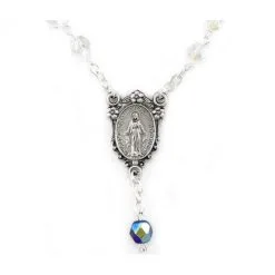 Rosario Madonna Miracolosa Cristallo Grano 6 Mm -Sconto Rosari Fai da Te in Italia 27000282 rosario madonna miracolosa cristallo con astuccio grano 6 mmc 550x550w