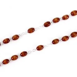 Rosario San Benedetto Legno Grano 4x6 Mm -Sconto Rosari Fai da Te in Italia 27000290 rosario san benedetto legno grano 4x6 mmd 550x550w