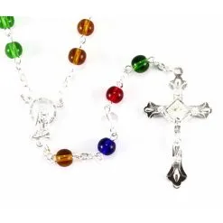 Rosario In Vetro Missionario Grano 6 Mm