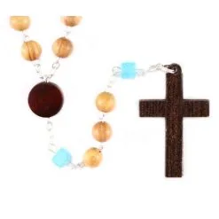 Rosario In Legno Ulivo Pater Vetro Grano 7 Mm -Sconto Rosari Fai da Te in Italia 27000317 Rosario in legno ulivo pater vetro Grano 7 mmb 550x550w