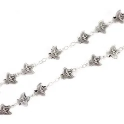 Rosario Metallo Argentato Con Colombe Grano 10 Mm -Sconto Rosari Fai da Te in Italia 27000329 rosario metallo argentato con colombe grano 10 mmc 550x550w