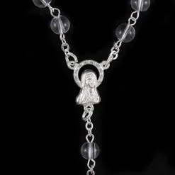 Rosario Grani In Vetro Trasparente Grano 6 Mm -Sconto Rosari Fai da Te in Italia 27000333 rosario in vetro trasparente grano 6 mmd 550x550 1