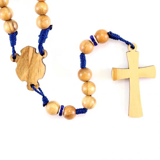 Rosario In Legno Ulivo Madonna Miracolosa 7 Mm 5 Rosario In Legno Ulivo Madonna Miracolosa 7 Mm - immagine 5