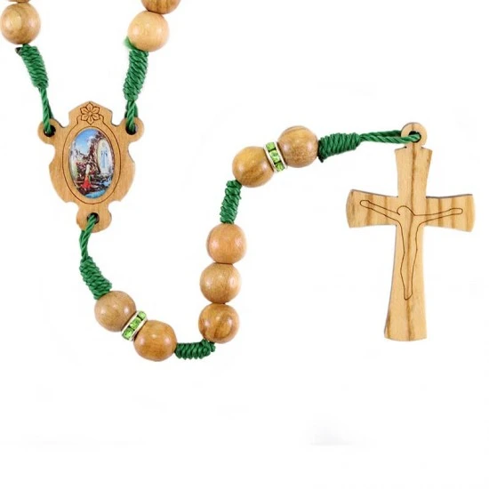 Rosario In Legno Ulivo Madonna Di Lourdes 7 Mm 1 Rosario In Legno Ulivo Madonna Di Lourdes 7 Mm