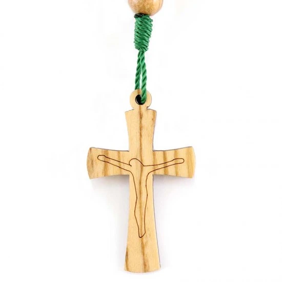 Rosario In Legno Ulivo Madonna Di Lourdes 7 Mm 3 Rosario In Legno Ulivo Madonna Di Lourdes 7 Mm - immagine 3