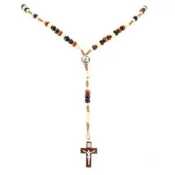 Rosario Legno Varie Tonalità Madonna Di Lourdes 6 Mm -Sconto Rosari Fai da Te in Italia 27000343 rosario legno varie tonalit madonna di lourdes 6 mmb 550x550 1