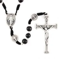 Rosario Legno E Metallo Madonna Miracolosa 6 Mm