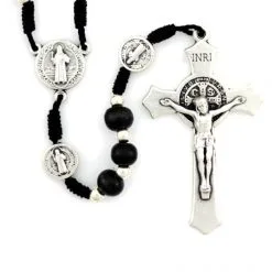 Rosario Legno E Metallo San Benedetto 6 Mm