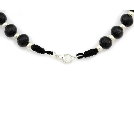 Rosario Legno E Metallo San Benedetto 6 Mm 5 Rosario Legno E Metallo San Benedetto 6 Mm - immagine 5