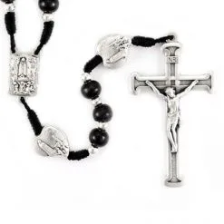 Rosario Legno E Metallo Madonna Di Fatima 6 Mm