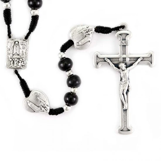 Rosario Legno E Metallo Madonna Di Fatima 6 Mm 1 Rosario Legno E Metallo Madonna Di Fatima 6 Mm
