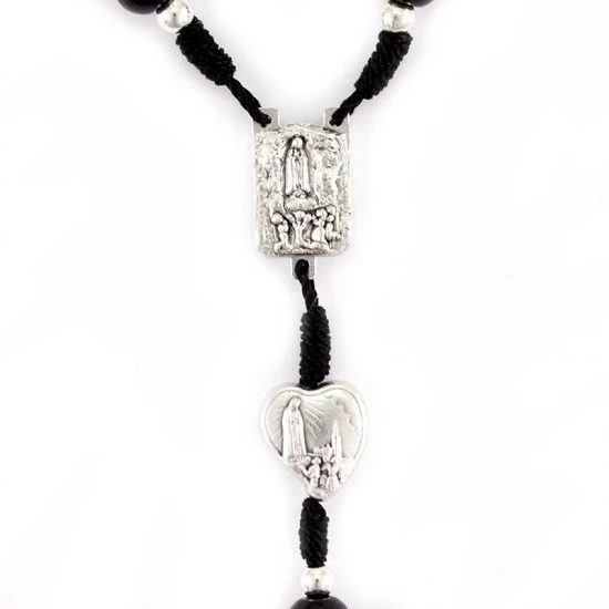 Rosario Legno E Metallo Madonna Di Fatima 6 Mm 4 Rosario Legno E Metallo Madonna Di Fatima 6 Mm - immagine 4