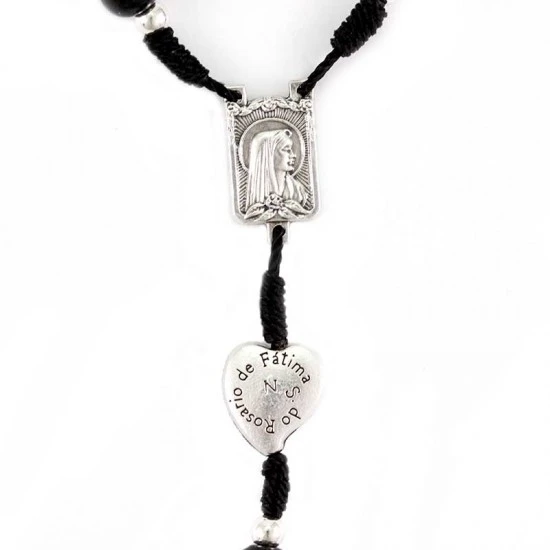 Rosario Legno E Metallo Madonna Di Fatima 6 Mm 5 Rosario Legno E Metallo Madonna Di Fatima 6 Mm - immagine 5