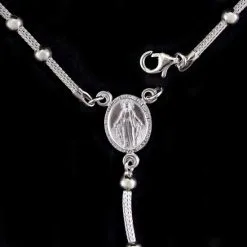 Rosario Collana In Argento 925°° Rodiato Grano 3 Mm -Sconto Rosari Fai da Te in Italia 27000348 rosario collana in argento 925 rodiato grano 3 mmc 550x550 1