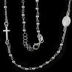 Rosario Collana Girocollo In Argento 925°° Grano 2 Mm -Sconto Rosari Fai da Te in Italia 27000350 rosario collana girocollo in argento 925 grano 2 mmb 550x550 1