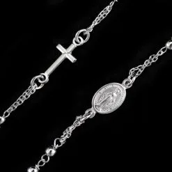 Rosario Collana Girocollo In Argento 925°° Grano 2 Mm -Sconto Rosari Fai da Te in Italia 27000350 rosario collana girocollo in argento 925 grano 2 mmc 550x550 1