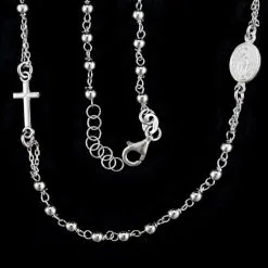 Rosario Collana Girocollo In Argento 925°° Grano 2 Mm -Sconto Rosari Fai da Te in Italia 27000350 rosario collana girocollo in argento 925 grano 2 mmd 550x550 1
