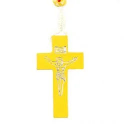 Rosario Legno E Corda Con Fiori Giallo Grano 7 Mm 9 Rosario Legno E Corda Con Fiori Giallo Grano 7 Mm -Sconto Rosari Fai da Te in Italia 27000355 rosario legno e corda con fiori giallo grano 7 mmb 550x550 1