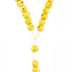 Rosario Legno E Corda Con Fiori Giallo Grano 7 Mm 7 Rosario Legno E Corda Con Fiori Giallo Grano 7 Mm -Sconto Rosari Fai da Te in Italia 27000355 rosario legno e corda con fiori giallo grano 7 mmc 550x550 1