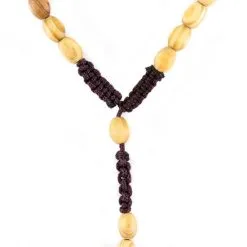 Rosario Legno Ulivo Con Crocifisso San Damiano Grano 5x8 Mm -Sconto Rosari Fai da Te in Italia 27000359 rosario legno ulivo con crocifisso san damiano grano 5x8 mmc 550x550 1