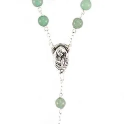 Rosario Grani In Vetro Verde Grano 6 Mm -Sconto Rosari Fai da Te in Italia 27000361 rosario grani in vetro verde grano 6 mmc 550x550 1