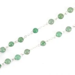 Rosario Grani In Vetro Verde Grano 6 Mm -Sconto Rosari Fai da Te in Italia 27000361 rosario grani in vetro verde grano 6 mmd 550x550 1