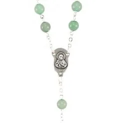 Rosario Grani In Vetro Verde Grano 6 Mm -Sconto Rosari Fai da Te in Italia 27000361 rosario grani in vetro verde grano 6 mmf 550x550 1