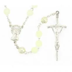 Rosario Grani In Plastica Fosforescenti Grano 6 Mm