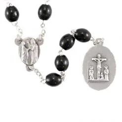 Rosario Madonna Addolorata In Legno Grano 6x8 Mm -Sconto Rosari Fai da Te in Italia 27000365 rosario madonna addolorata in legno grano 6x8 mmb 550x550 1