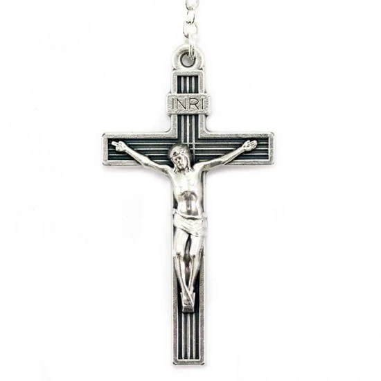 Rosario Vetro Accoppigliato Misericordioso Grano 8 Mm 4 Rosario Vetro Accoppigliato Misericordioso Grano 8 Mm - immagine 4