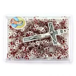 Rosario Vetro Accoppigliato Madonna Di Guadalupe Grano 8 Mm -Sconto Rosari Fai da Te in Italia 27000380 rosario vetro accoppigliato madonna di guadalupe grano 8 mme 550x550 1