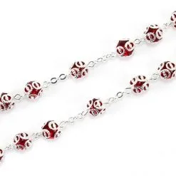 Rosario Vetro Accoppigliato Madonna Di Guadalupe Grano 8 Mm -Sconto Rosari Fai da Te in Italia 27000380 rosario vetro accoppigliato madonna di guadalupe grano 8 mmg 550x550 1