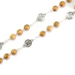 Rosario Via Crucis Con Scatola Ovale In Olivo Grano 7 Mm -Sconto Rosari Fai da Te in Italia 27000386 rosario via crucis con scatola ovale in olivo grano 7 mme 550x550 1
