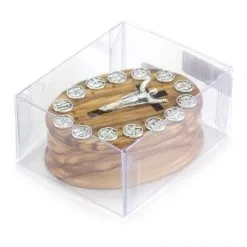Rosario Via Crucis Con Scatola Ovale In Olivo Grano 7 Mm -Sconto Rosari Fai da Te in Italia 27000386 rosario via crucis con scatola ovale in olivo grano 7 mmf 550x550 1