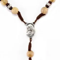 Rosario In Legno Ulivo Con Strass Grano 7 Mm -Sconto Rosari Fai da Te in Italia 27000389 rosario in legno ulivo con strass grano 7 mmc 550x550 1