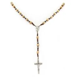 Rosario In Legno Ulivo Con Strass Grano 7 Mm -Sconto Rosari Fai da Te in Italia 27000389 rosario in legno ulivo con strass grano 7 mme 550x550 1
