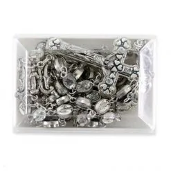 Rosario Medaglia Madonna Miracolosa In Metallo Grano 4x6 Mm -Sconto Rosari Fai da Te in Italia 27000390 rosario medaglia madonna miracolosa in metallo grano 4x6 mme 550x550 1